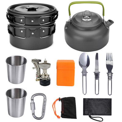 Kit de utensilios de cocina para acampar