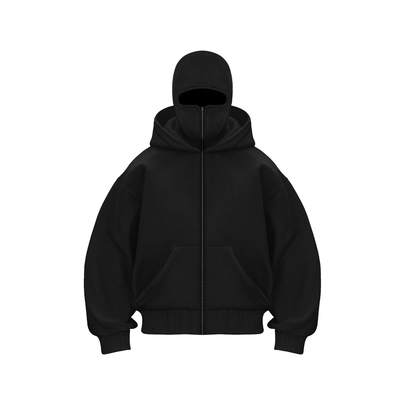 Fleece-lined Double Hood Unique Design Hooded Sweater