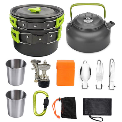 Kit de utensilios de cocina para acampar