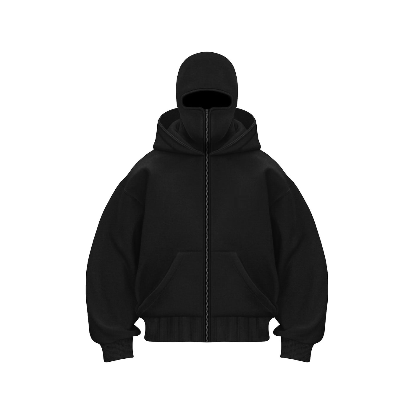 Fleece-lined Double Hood Unique Design Hooded Sweater