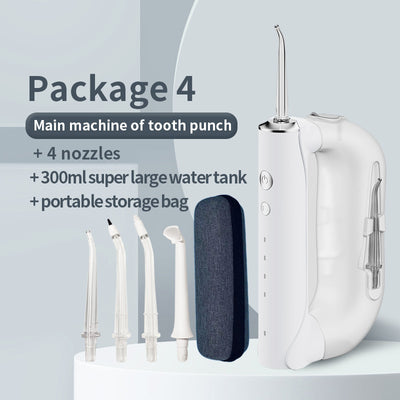 Portable Oral Irrigator 300ml Large Water Electric Irrigador Bucal Water Flosser Tooth Cleaner