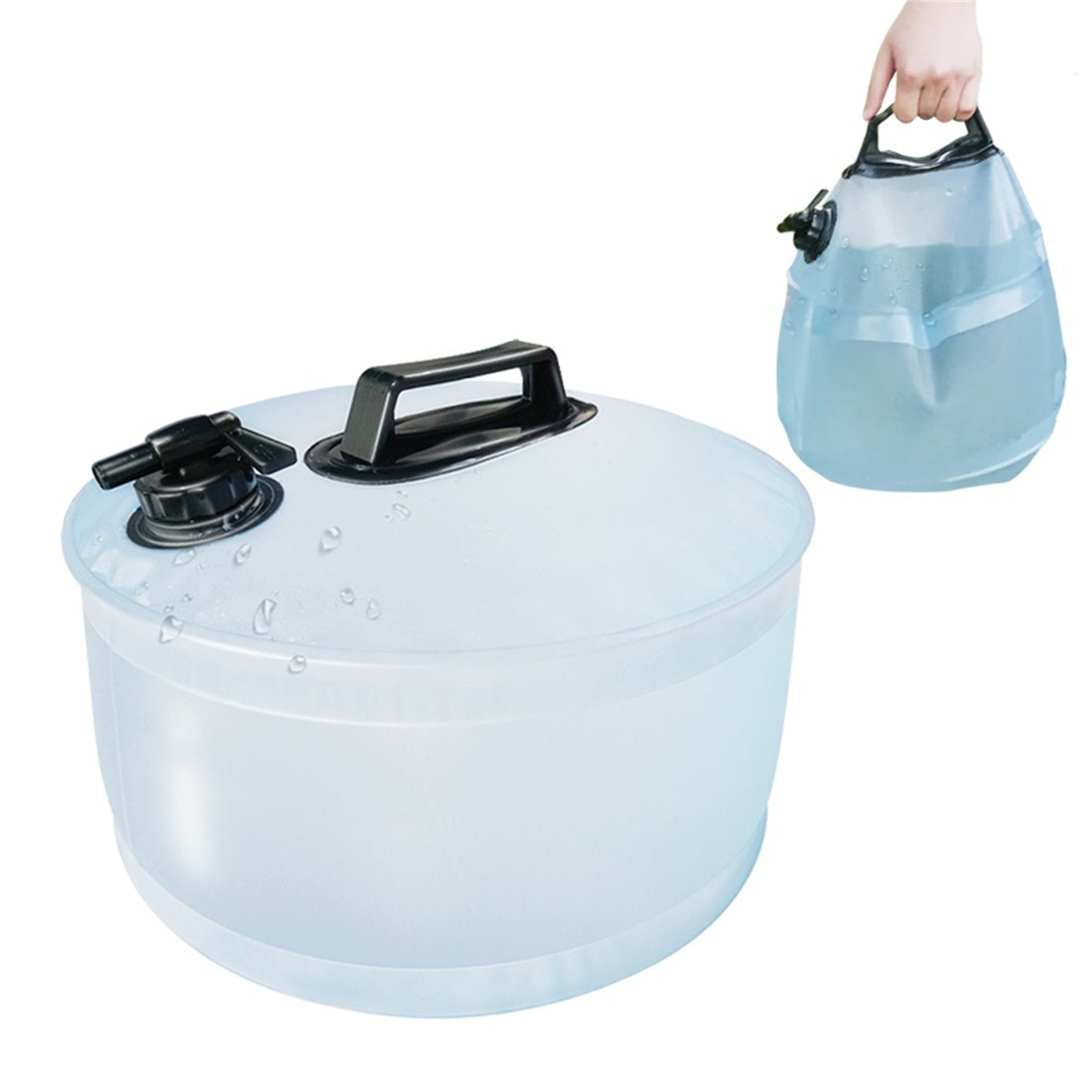 13L Portable Camping Water Bag Outdoor Travel Car Water Storage Equipment Emergency Foldable Water Container Home Living Water Tanks