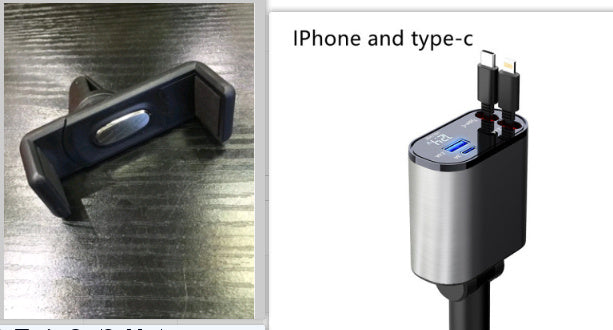 Cargar súper rápido, adaptador USB y tipo C y  IPhone