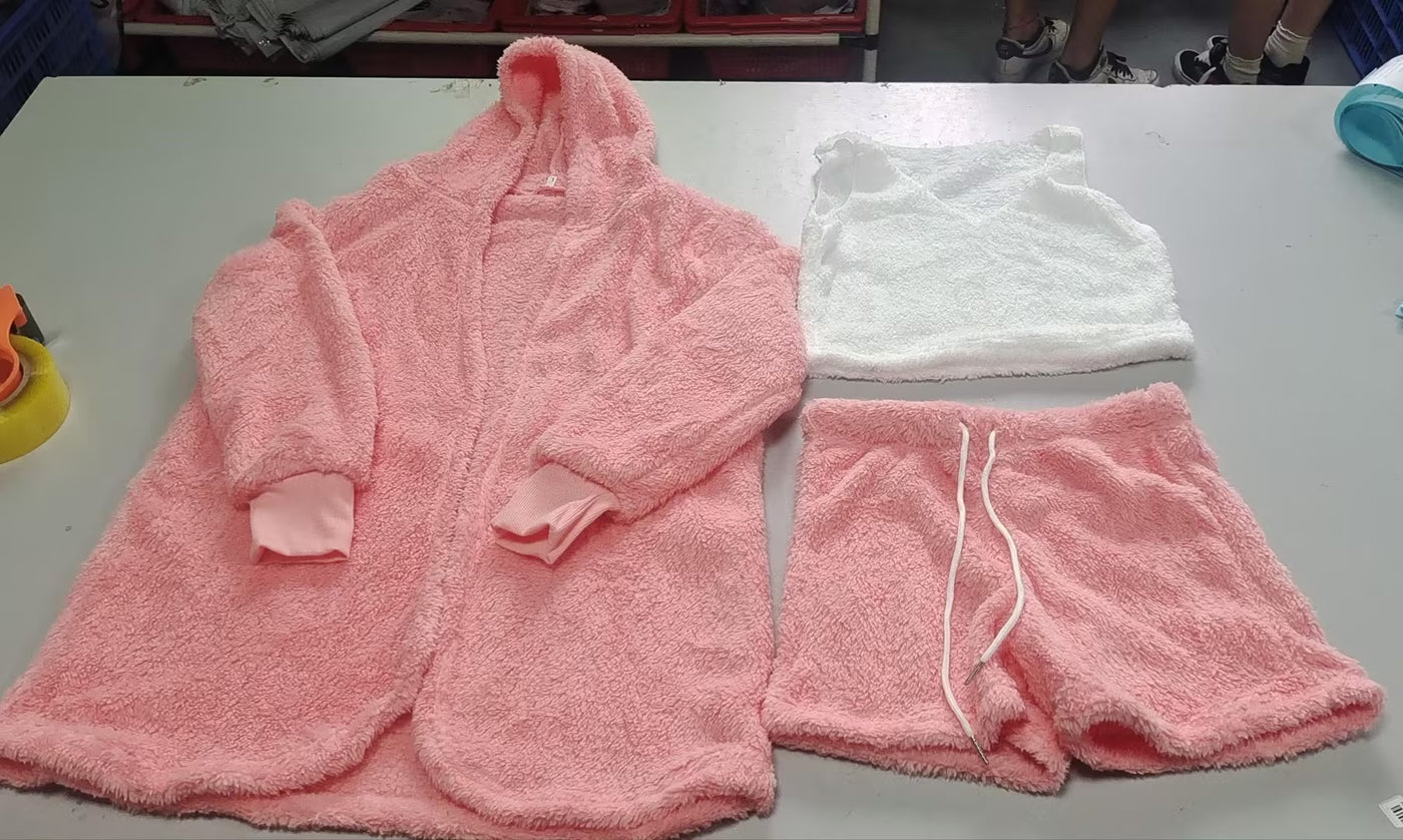 Conjunto de pijama de 3 piezas para mujer