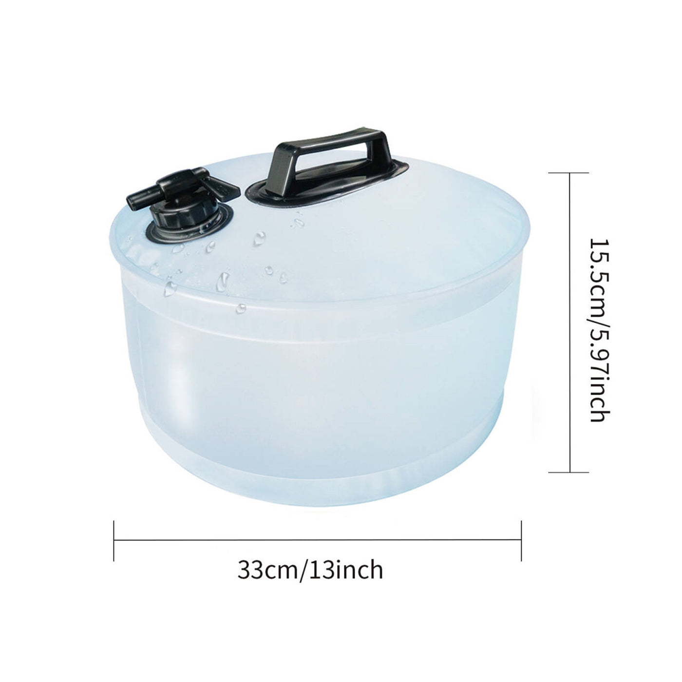 13L Portable Camping Water Bag Outdoor Travel Car Water Storage Equipment Emergency Foldable Water Container Home Living Water Tanks