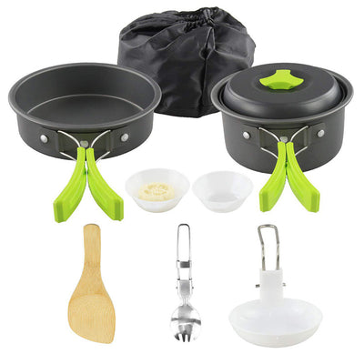 Kit de utensilios de cocina para acampar