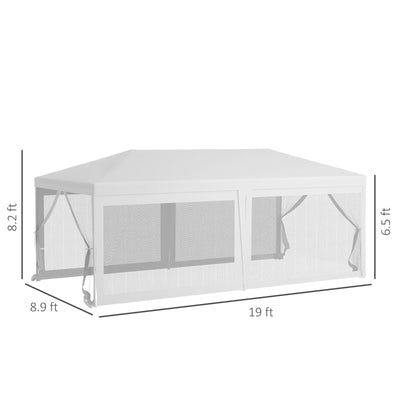 Carpa para Eventos al aire libre Outsunny de 10' x 20'