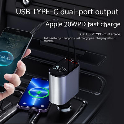 Cargar súper rápido, adaptador USB y tipo C y  IPhone