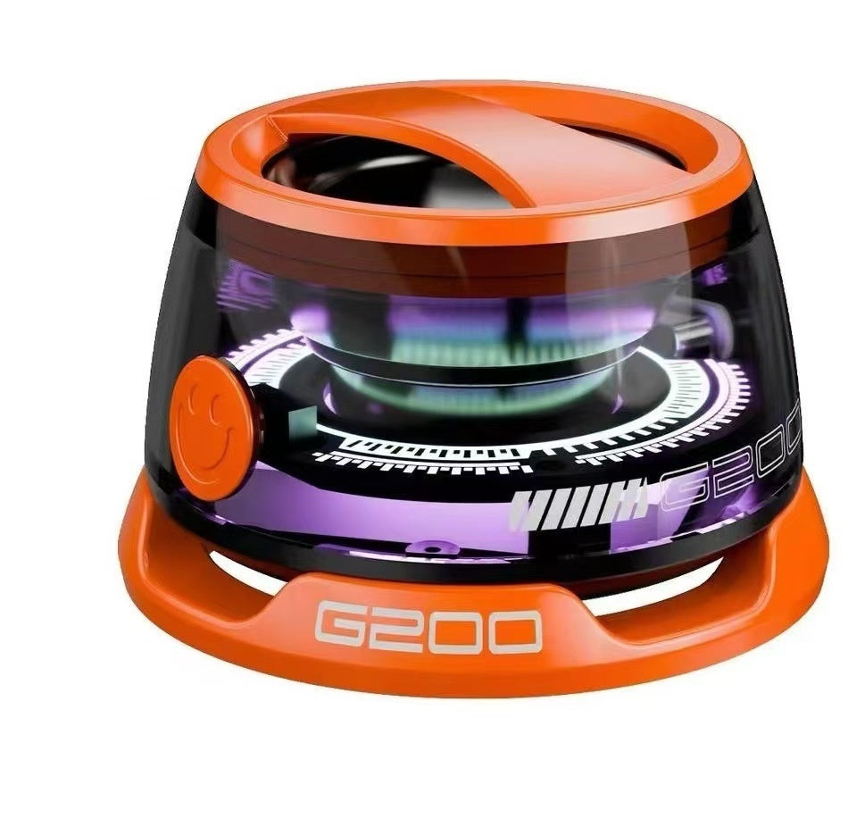 Portable Bluetooth Speaker G200 RGB Lighting Speaker BT5.3 Mini Sound Box 7 Hours Playback Magnetic Phone Holder